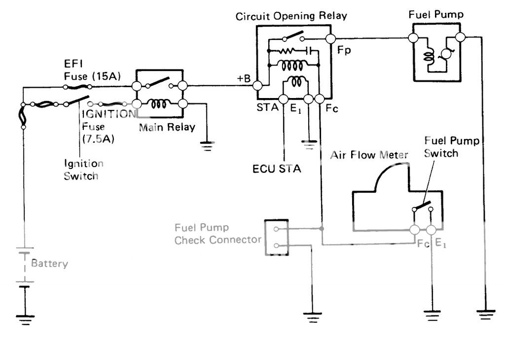 Fuel Pump Relay Circuit